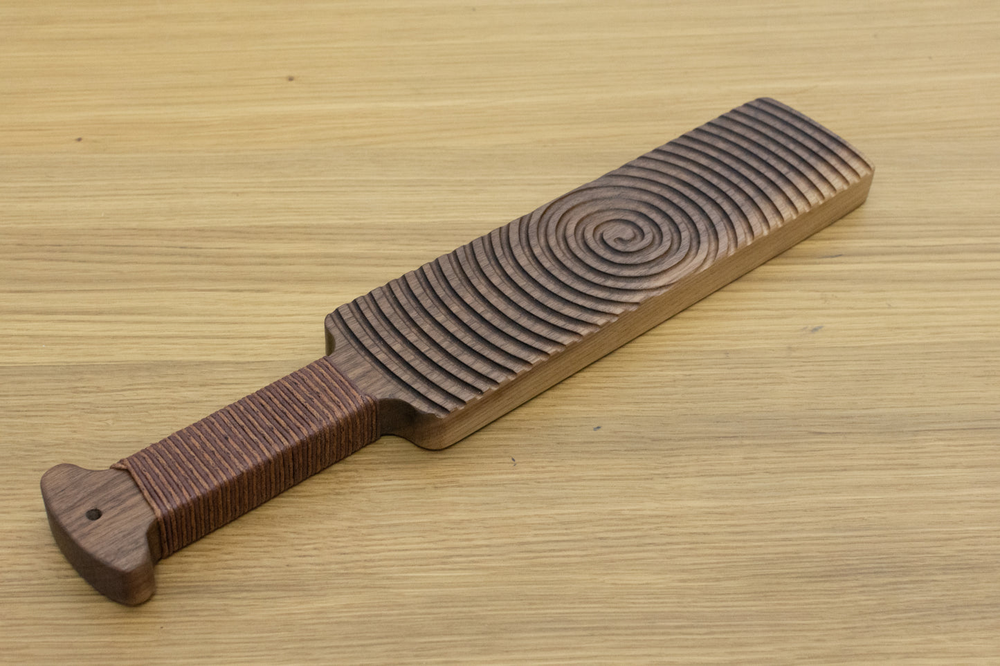 Large Spiral Paddle - Black Walnut